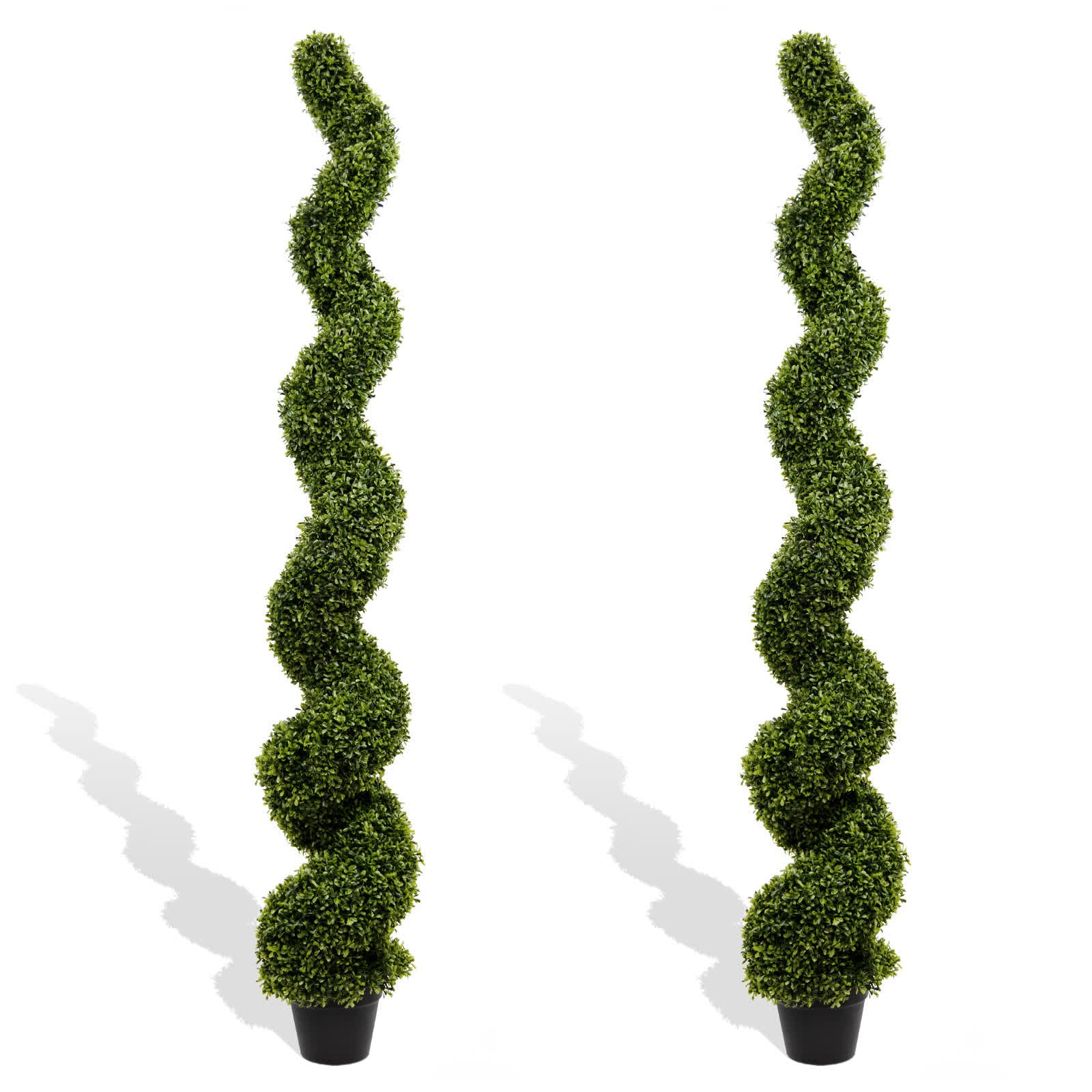 Outdoor Uv-resistant Plastic Boxwood Topiary Tree