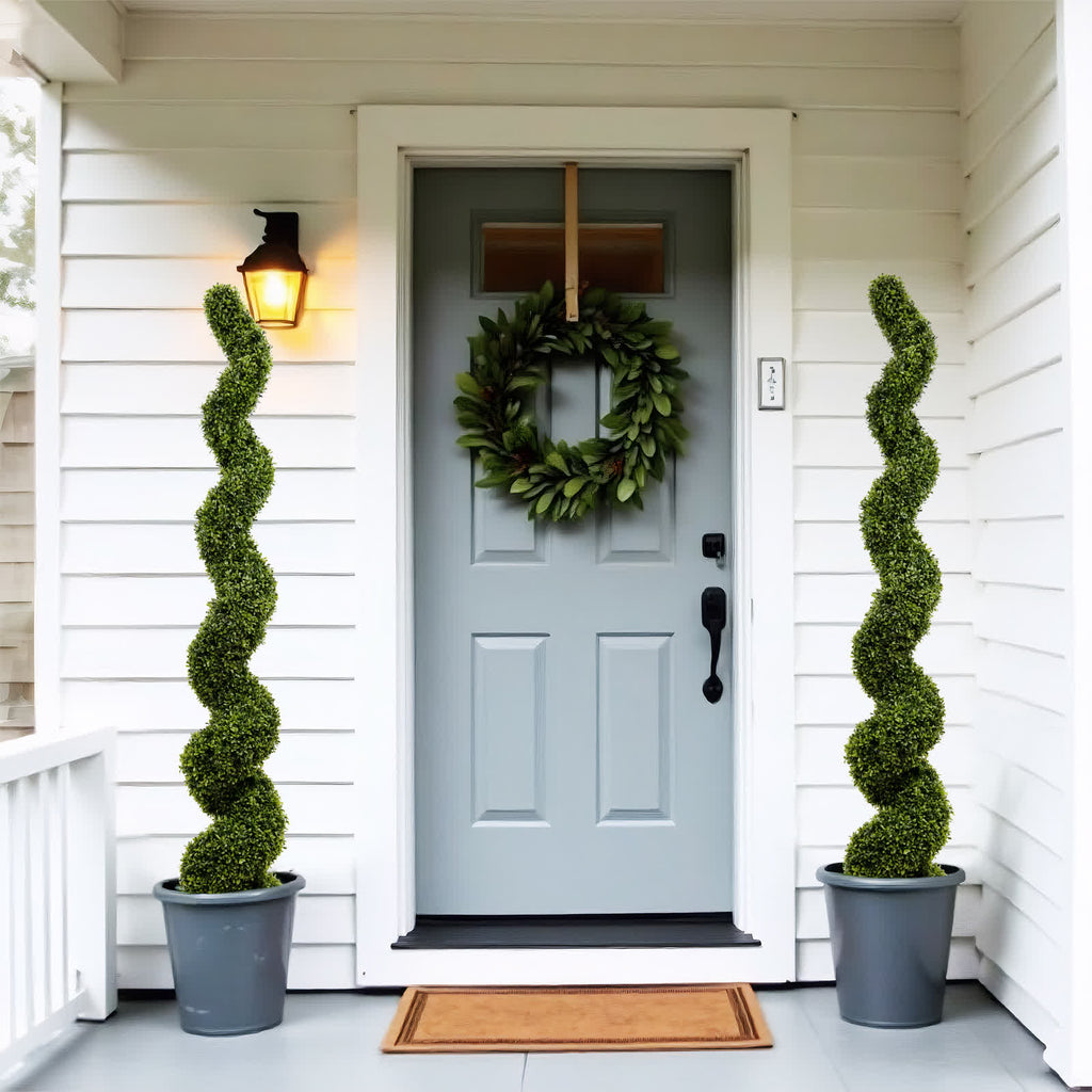 Outdoor Uv-resistant Plastic Boxwood Topiary Tree - image 2