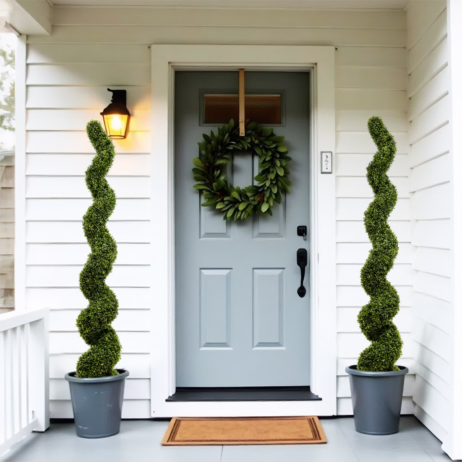 Outdoor Uv-resistant Plastic Boxwood Topiary Tree - image 2