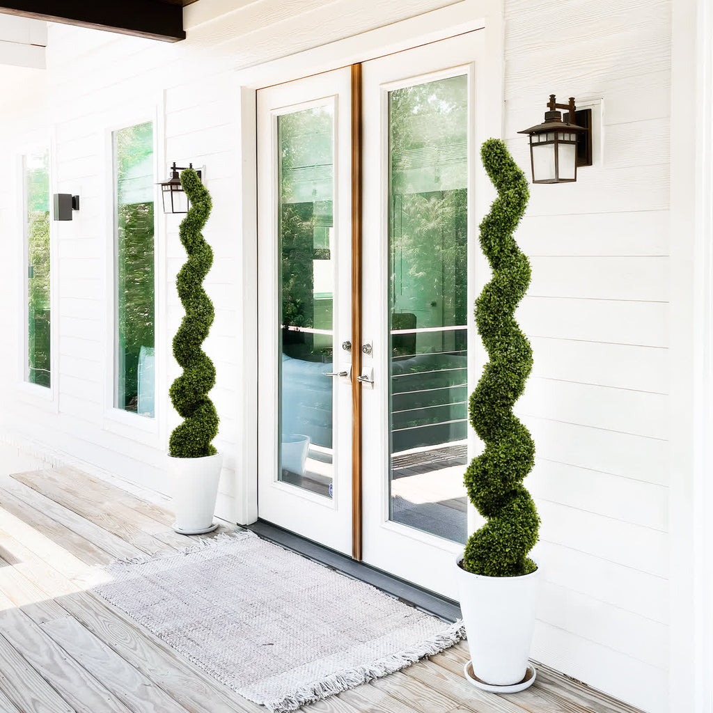Outdoor Uv-resistant Plastic Boxwood Topiary Tree - image 3