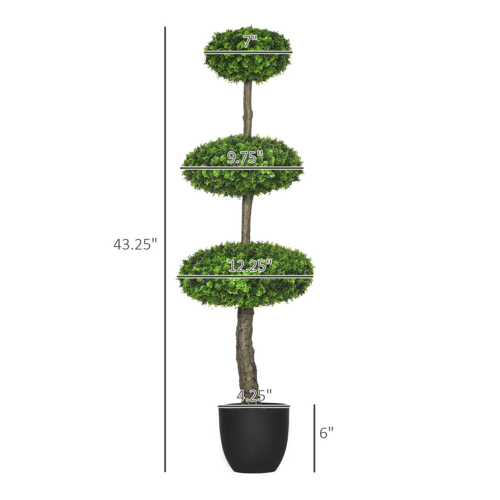 Artificial Boxwood Topiary Trees Decor