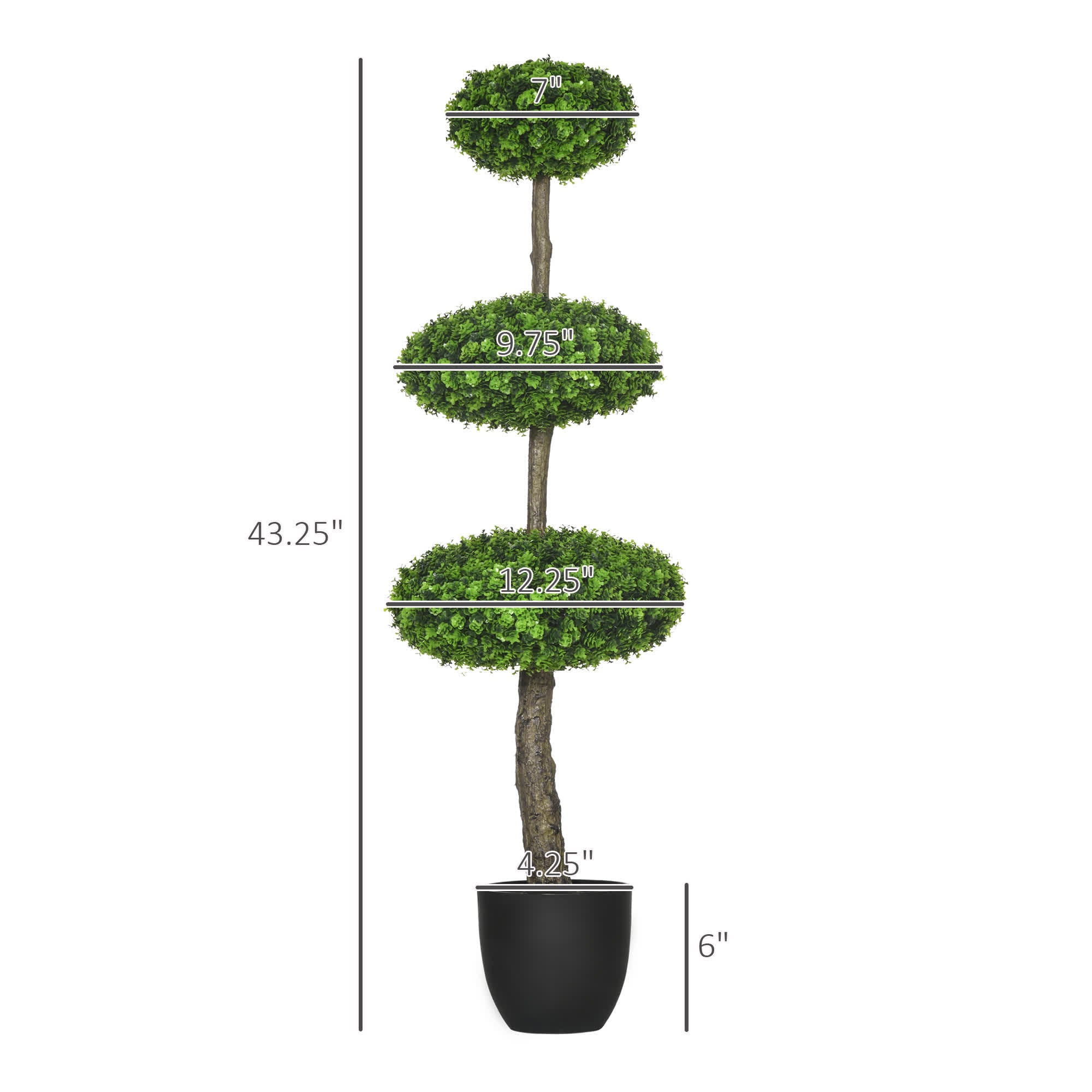 Artificial Boxwood Topiary Trees Decor