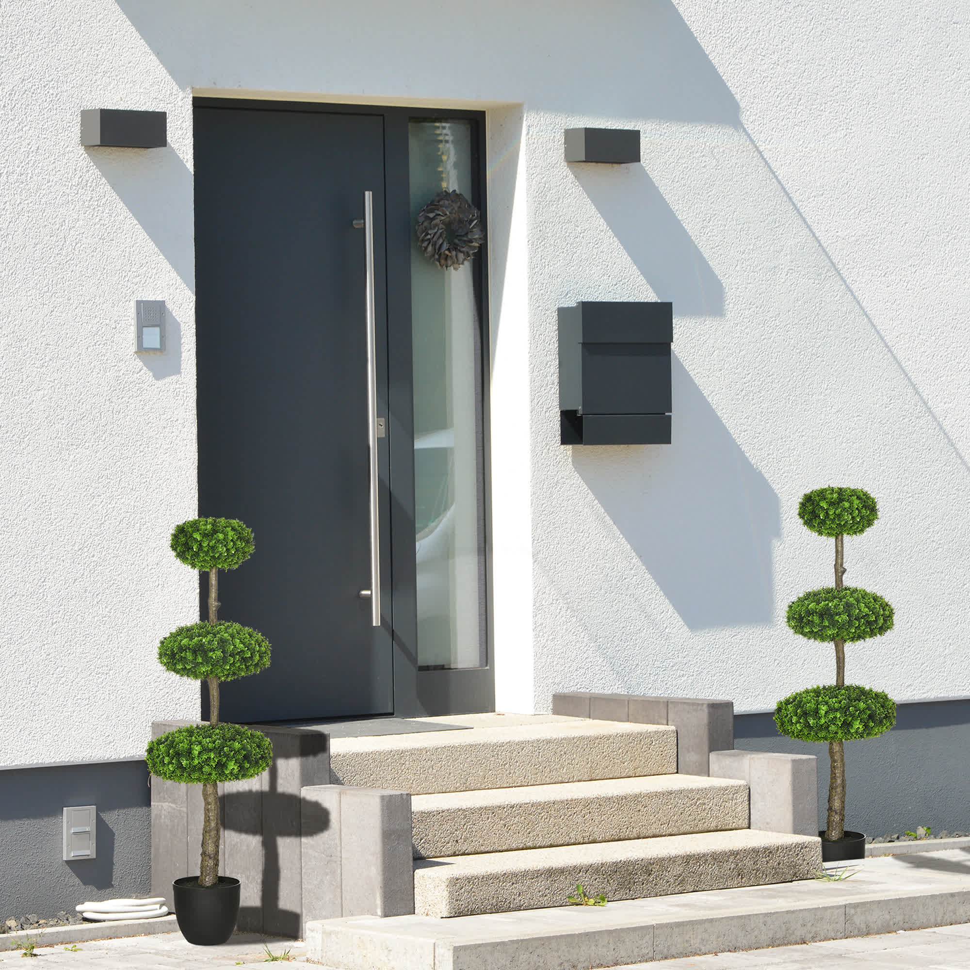 Artificial Boxwood Topiary Trees Decor - image 2