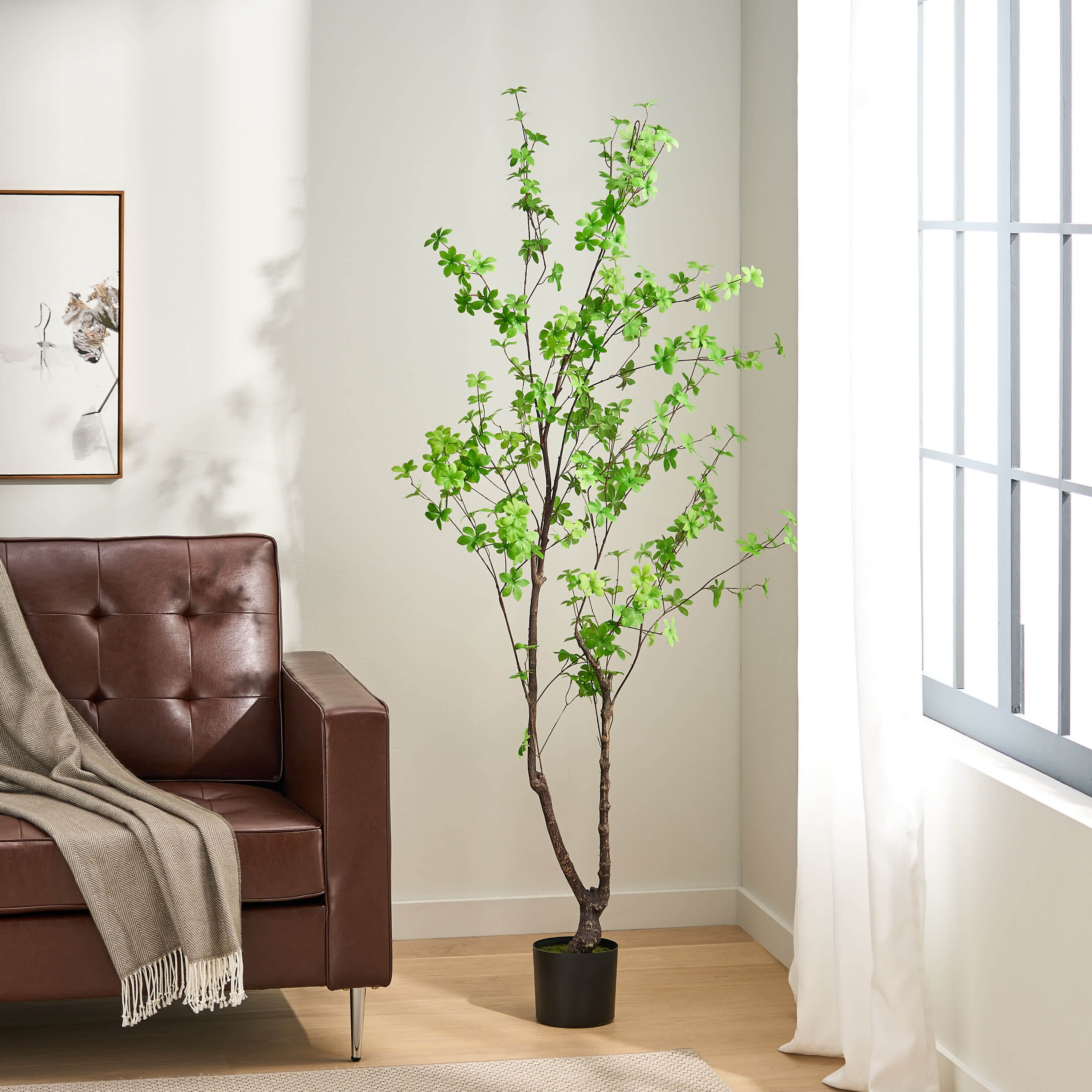 Artificial Disc Leaf Tree Decor