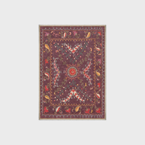 Retro Paisley Washable Durable Anti-slip Area Rug  - 60" x 96" - image 4