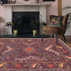 Retro Paisley Washable Durable Anti-slip Area Rug  - image 0