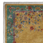 Washable Vintage Flower Anti-slip Area Rug - image 5