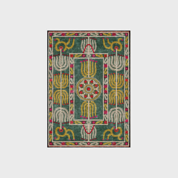Bohemia Ethnic Foldable Anti-slip Area Rug