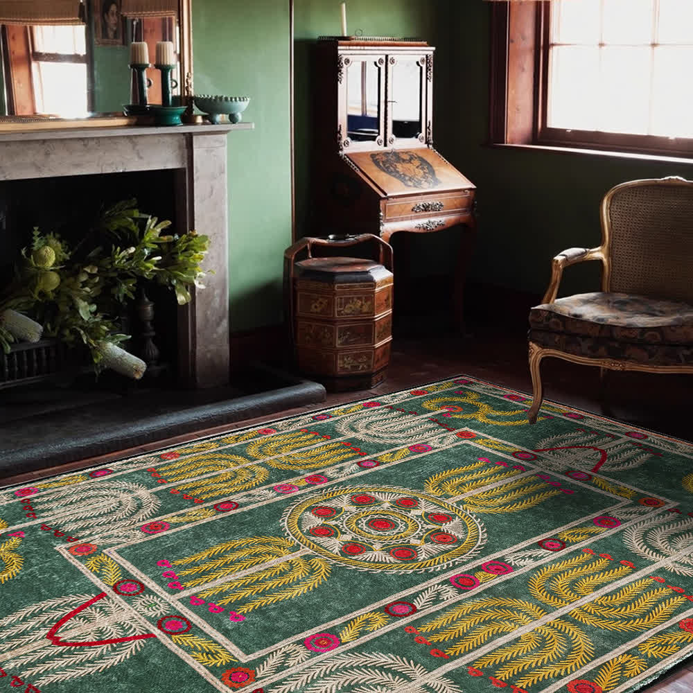 Bohemia Ethnic Foldable Anti-slip Area Rug