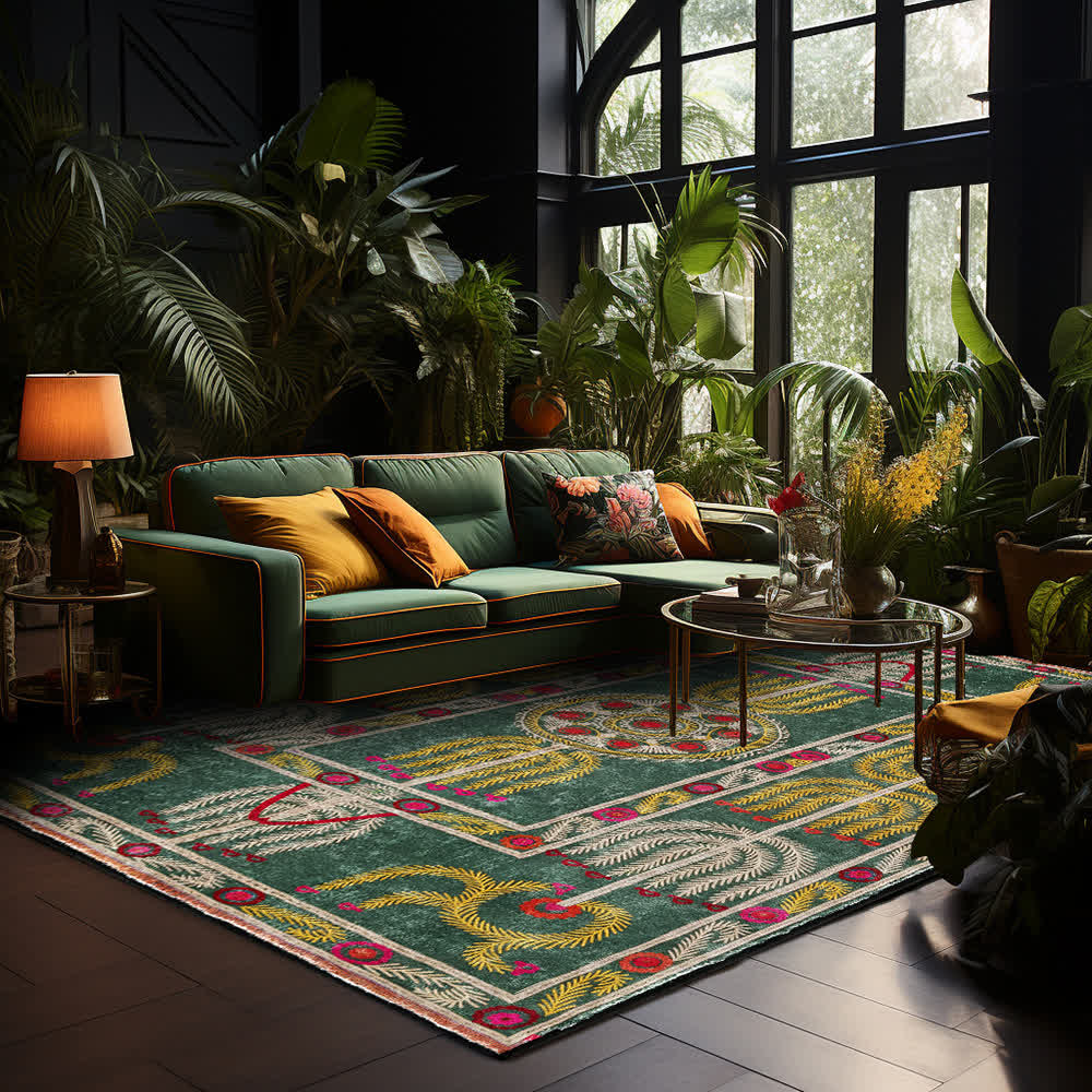 Bohemia Ethnic Foldable Anti-slip Area Rug