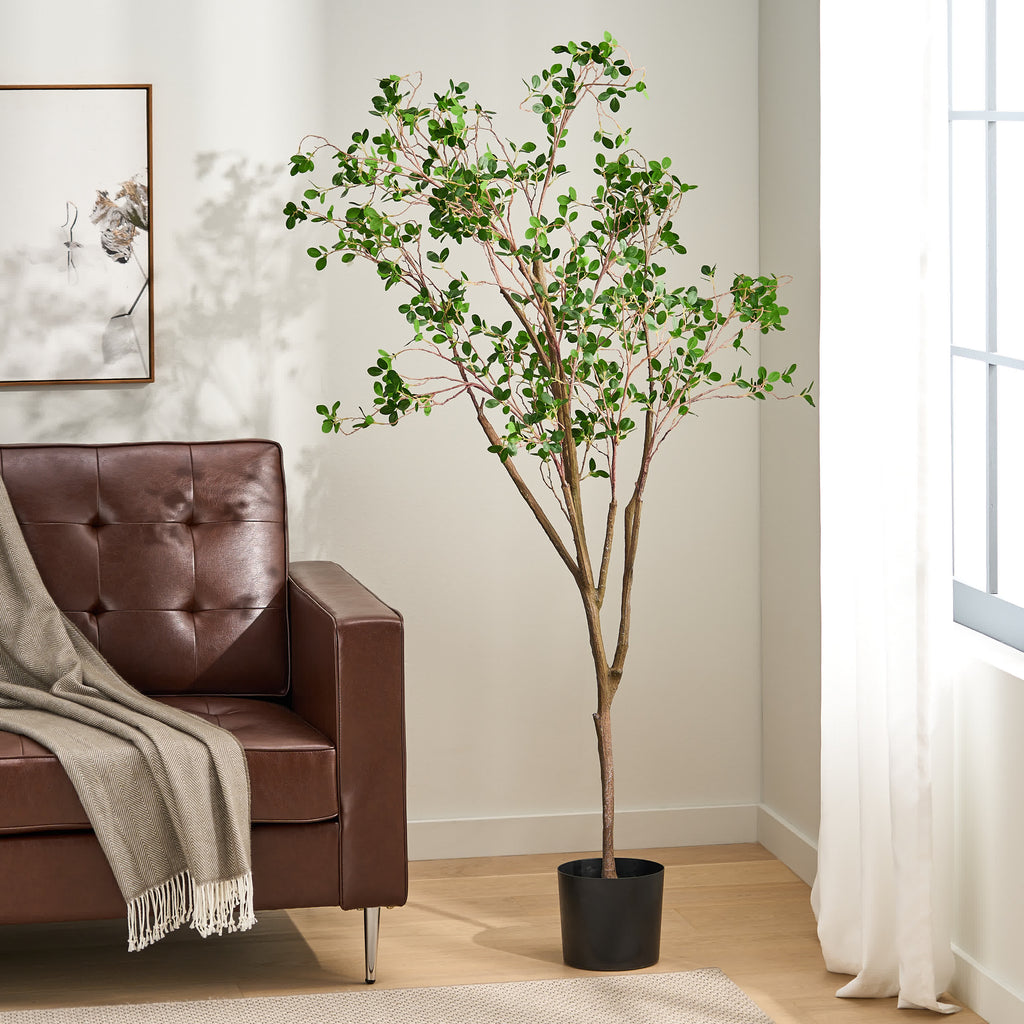 Artificial Milan Leaf Bonsai Decor