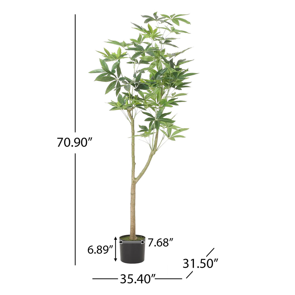 Artificial Money Tree Potted Decor