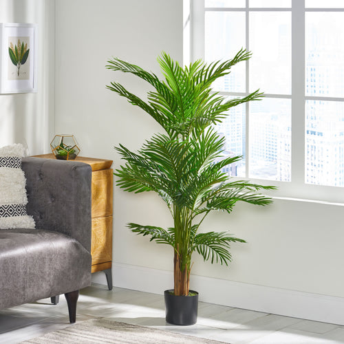 Artificial Palm Tree Decor - Green - 31.00"L x31.00"W x 51.00"H - image 0