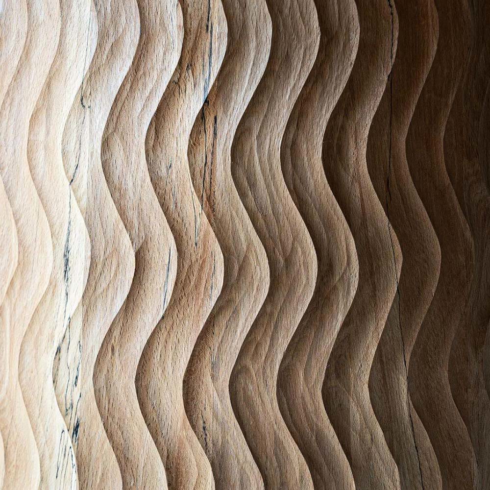 Natural Wood Solid Wood Round Dining Table