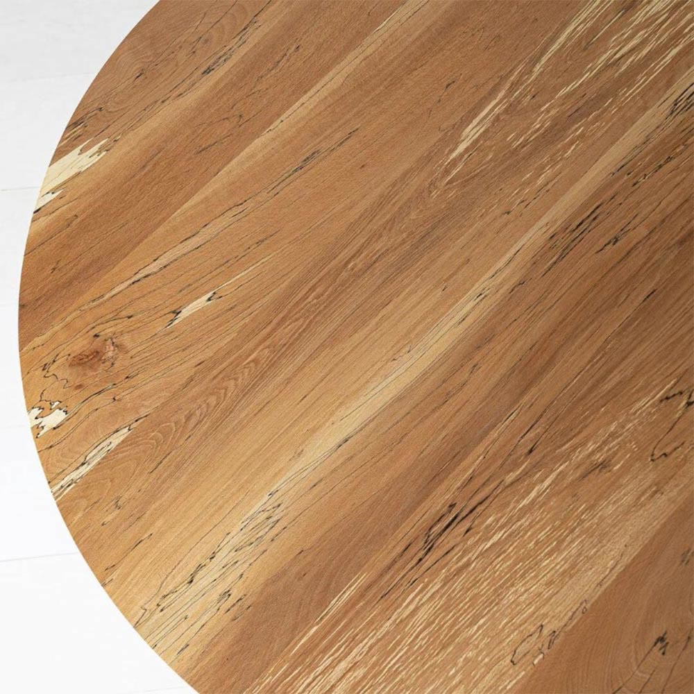 Natural Wood Solid Wood Round Dining Table