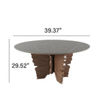 Walnut Butterfly-shaped Base Solid Wood Dining Table - image 7
