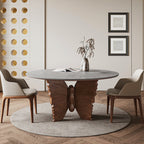 Walnut Butterfly-shaped Base Solid Wood Dining Table - image 3