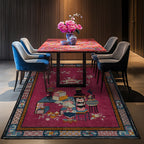 Elegant Vase Flowers Anti-slip Washable Area Rug - image 2