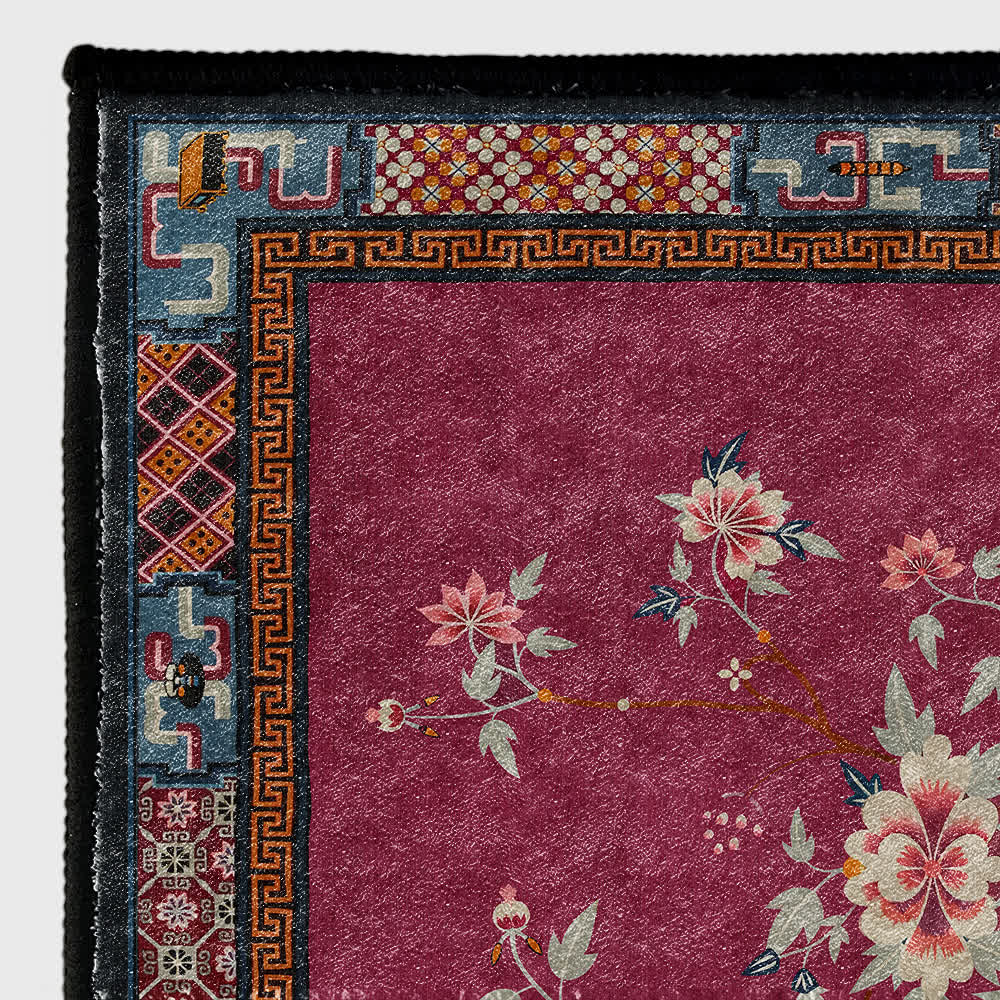 Elegant Vase Flowers Anti-slip Washable Area Rug - image 5