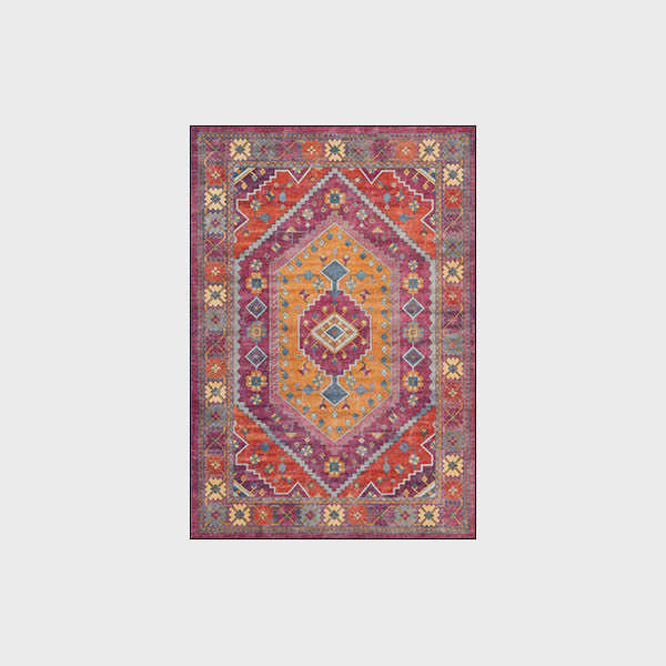 Iffhome Retro Persian Geometric Anti-slip Indoor Outdoor Rug