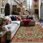 Floral Ethnic Foldable Anti-slip Area Rug - image 0