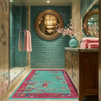 Elegant Floral Soft Anti-slip Area Rug - image 1