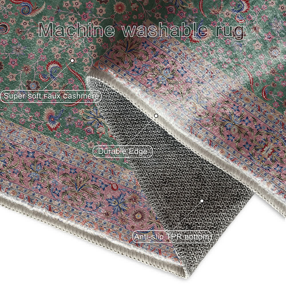 Vintage Flower Soft Foldable Area Rug - image 6