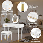 Modern Vanity Drawers Table Stool Set  - image 5