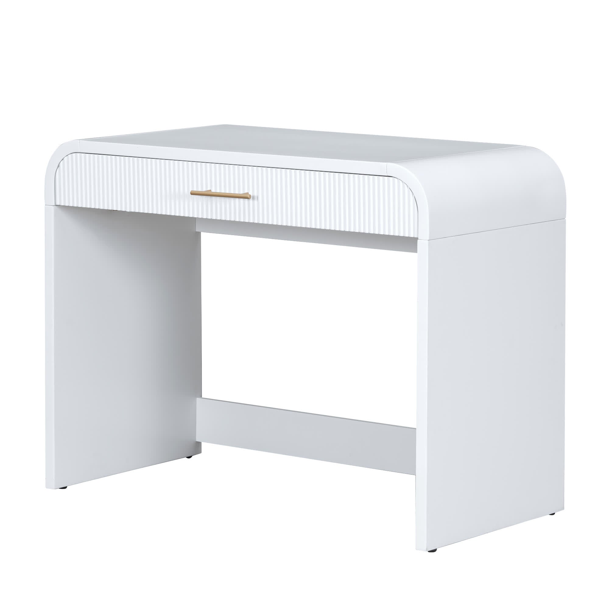 Makeup Vanity Table with Mirror Touch Screen Lighted Mirror - image 9