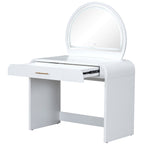 Makeup Vanity Table with Mirror Touch Screen Lighted Mirror - image 8
