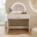 Makeup Vanity Table with Mirror Touch Screen Lighted Mirror - 39.00"L x 20.10"W x 52.70”H  - image 0