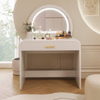 Makeup Vanity Table with Mirror Touch Screen Lighted Mirror - 39.00"L x 20.10"W x 52.70”H  - image 0