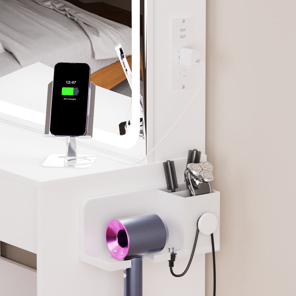 Modern Vanity Storage Table Stool Set