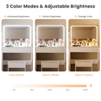 Modern Vanity Storage Table Stool Set - image 6