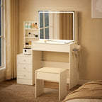 Modern Vanity Storage Table Stool Set - image 3