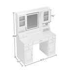 Large Vanity Drawers & Shelves Table - image 6