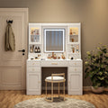Large Vanity Drawers & Shelves Table - 41.34"L x 15.75"W x 59.45”H - image 0