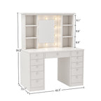 Vanity Desk with LED Lighted Mirror - image 6