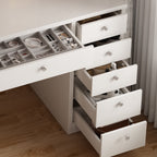 Vanity Desk with LED Lighted Mirror - image 5
