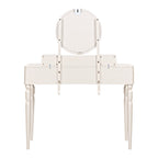 Luxury Height-Adjustable Vanity Desk Stool Set - image 7