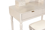 Luxury Height-Adjustable Vanity Desk Stool Set - image 8