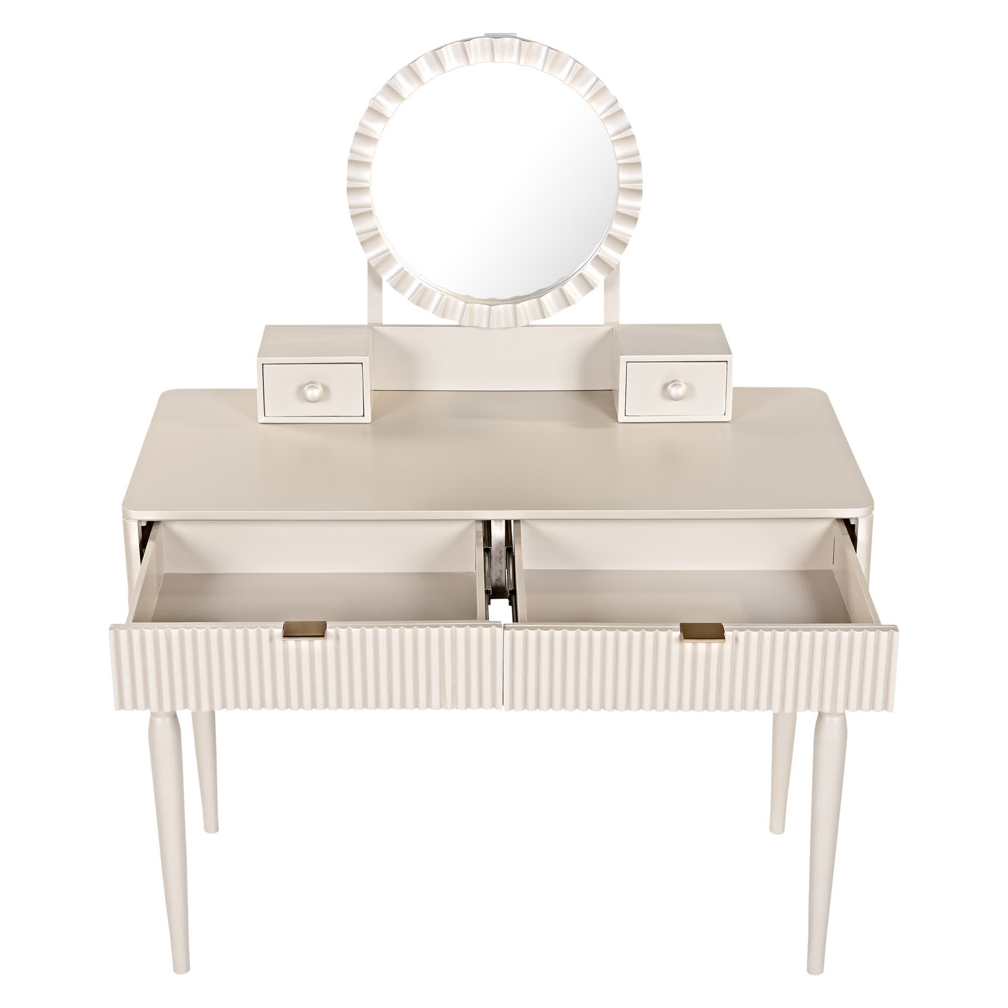 Luxury Height-Adjustable Vanity Desk Stool Set - image 5