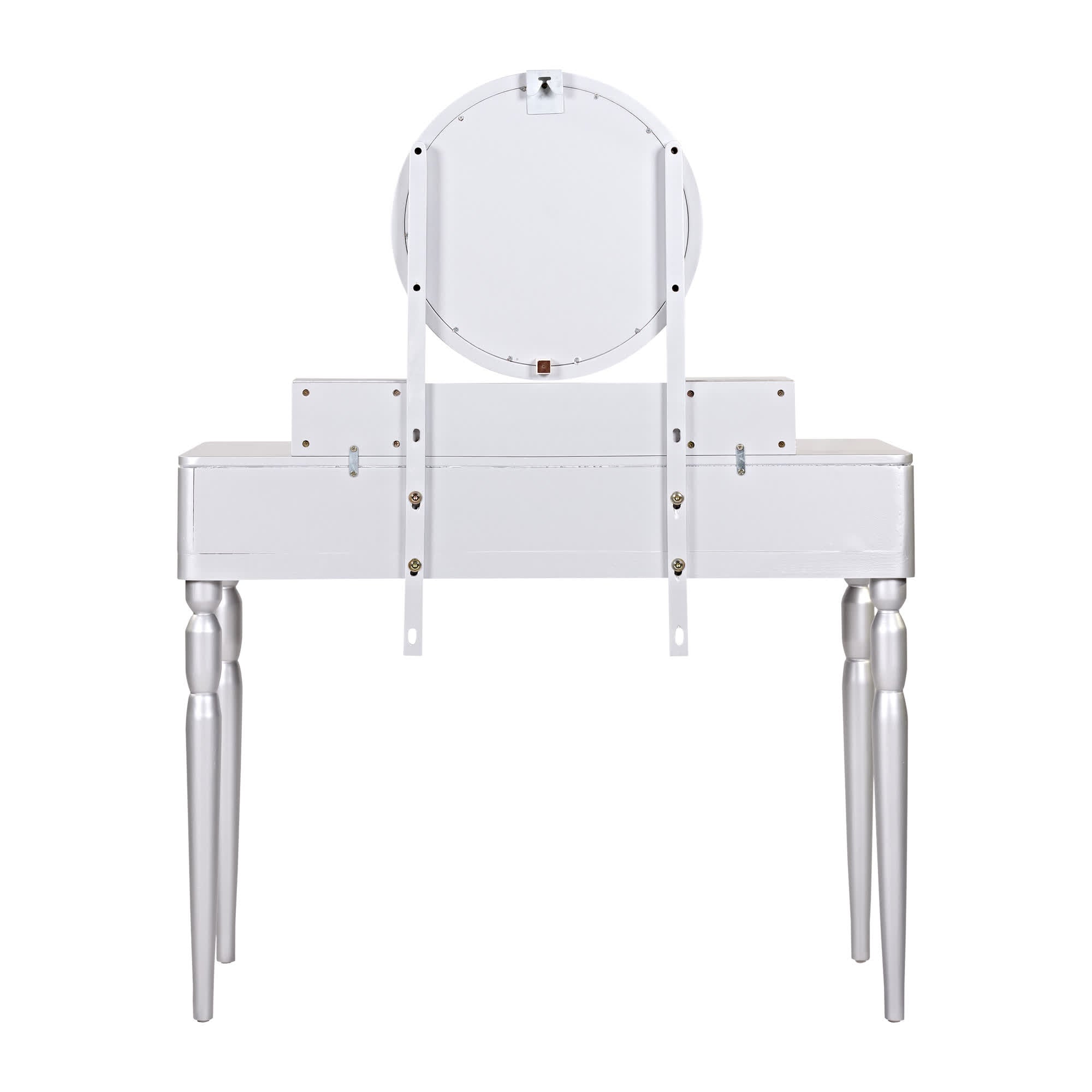 Luxury Height-Adjustable Vanity Desk Stool Set - image 20