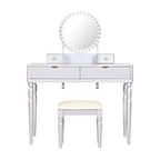 Luxury Height-Adjustable Vanity Desk Stool Set - image 15