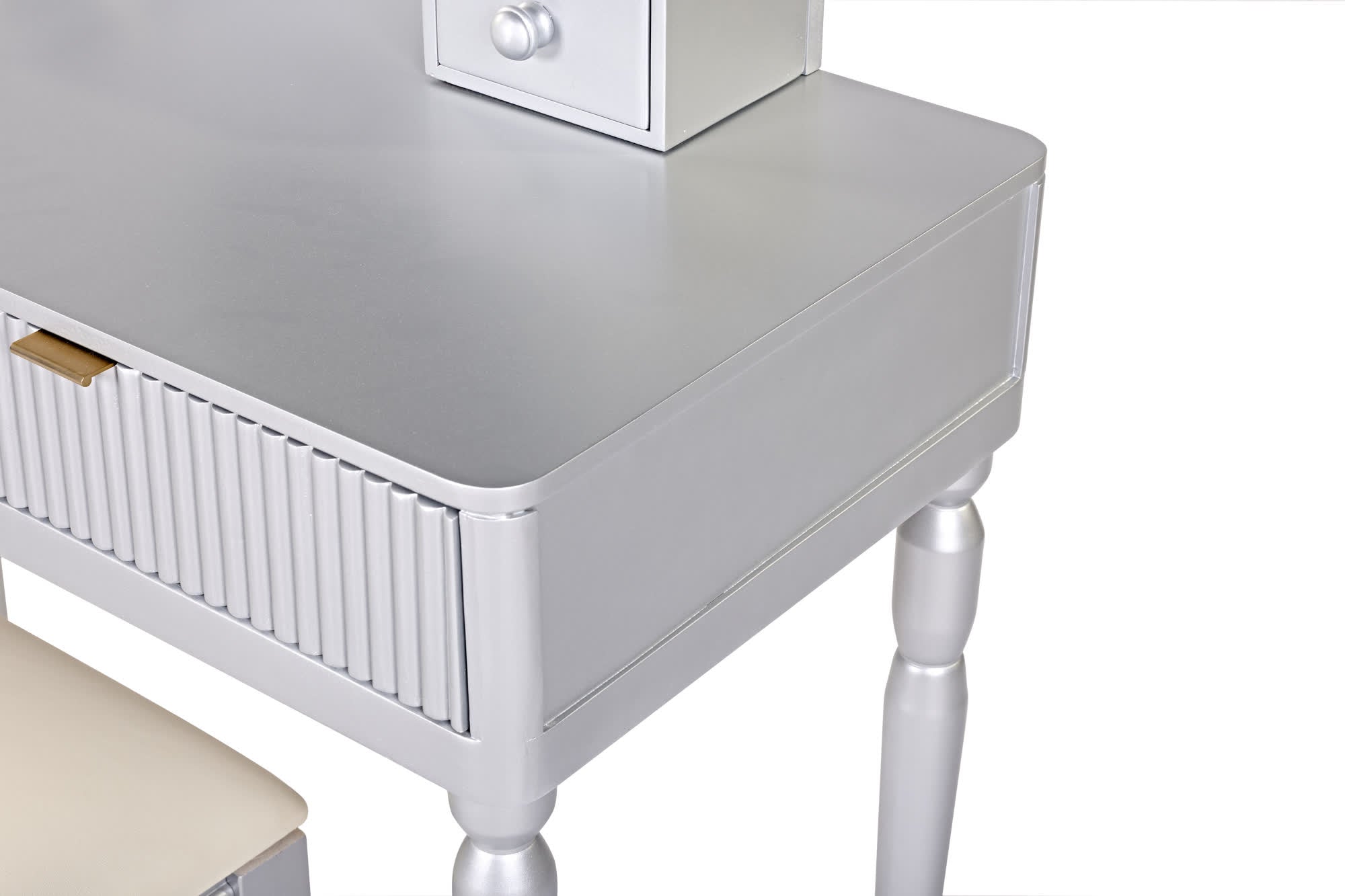 Luxury Height-Adjustable Vanity Desk Stool Set - image 21