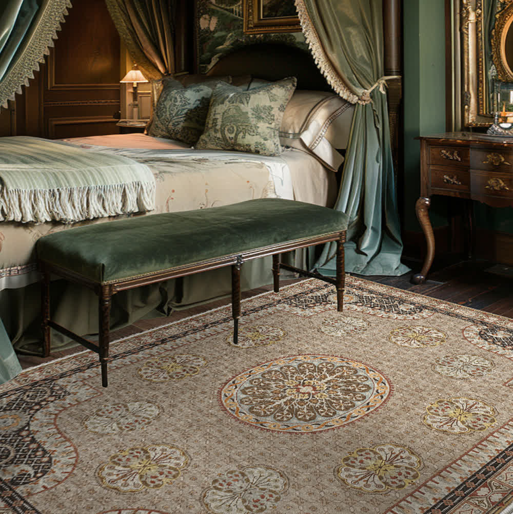 Iffhome Anti-slip Washable Luxurious Persian Area Rug