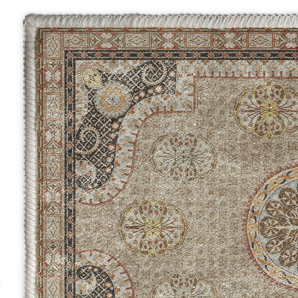 Iffhome Anti-slip Washable Luxurious Persian Area Rug