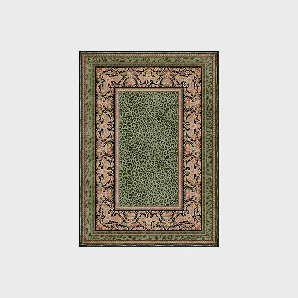 Baroque Leopard Anti-slip Indoor Outdoor Rug - Green - 60" x 96" - image 4