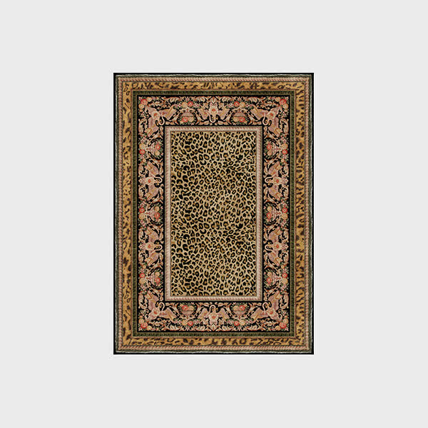 Baroque Leopard Anti-slip Indoor Outdoor Rug - Yellow & Brown - 60" x 96" - image 12