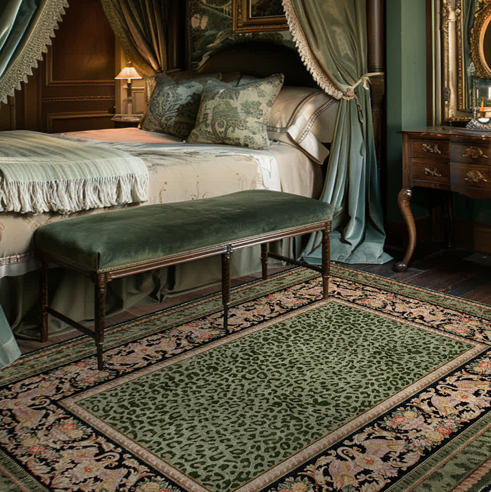 Baroque Leopard Anti-slip Indoor Outdoor Rug - image 3